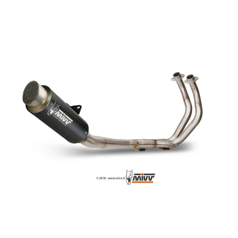 Mivv Full system 2x1 GP Pro black Yamaha MT-07 / FZ-07 2014-20