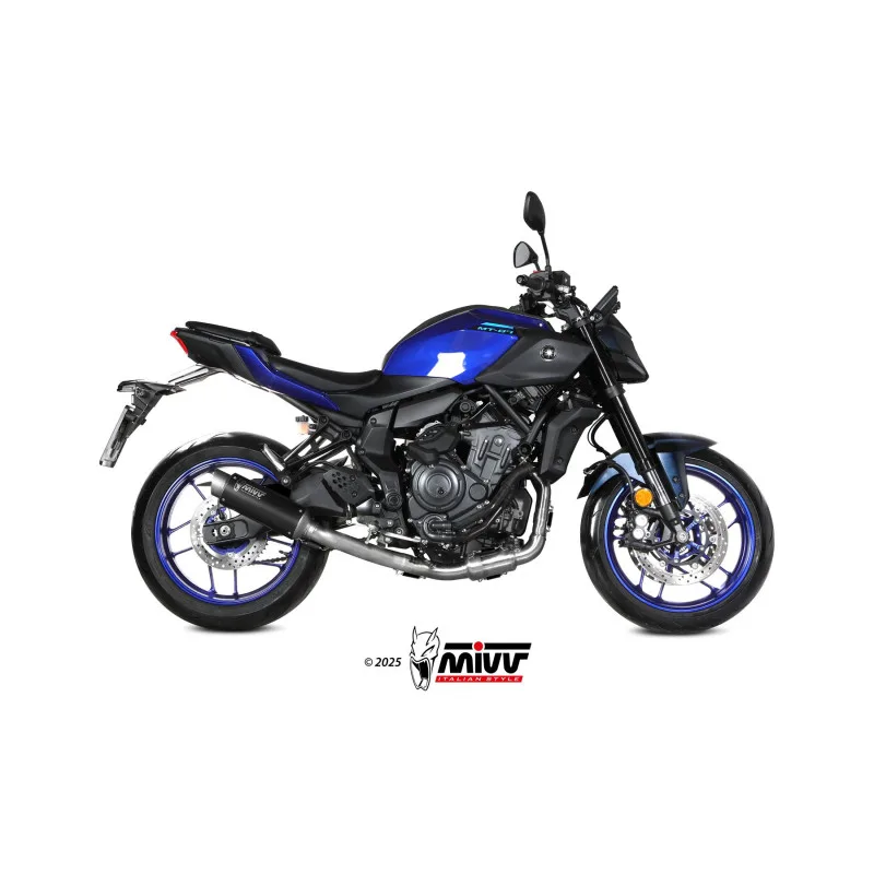 Mivv Escape Completo 2x1 GPpro BLACK YAMAHA MT-07 2025-26 (+CAT)
