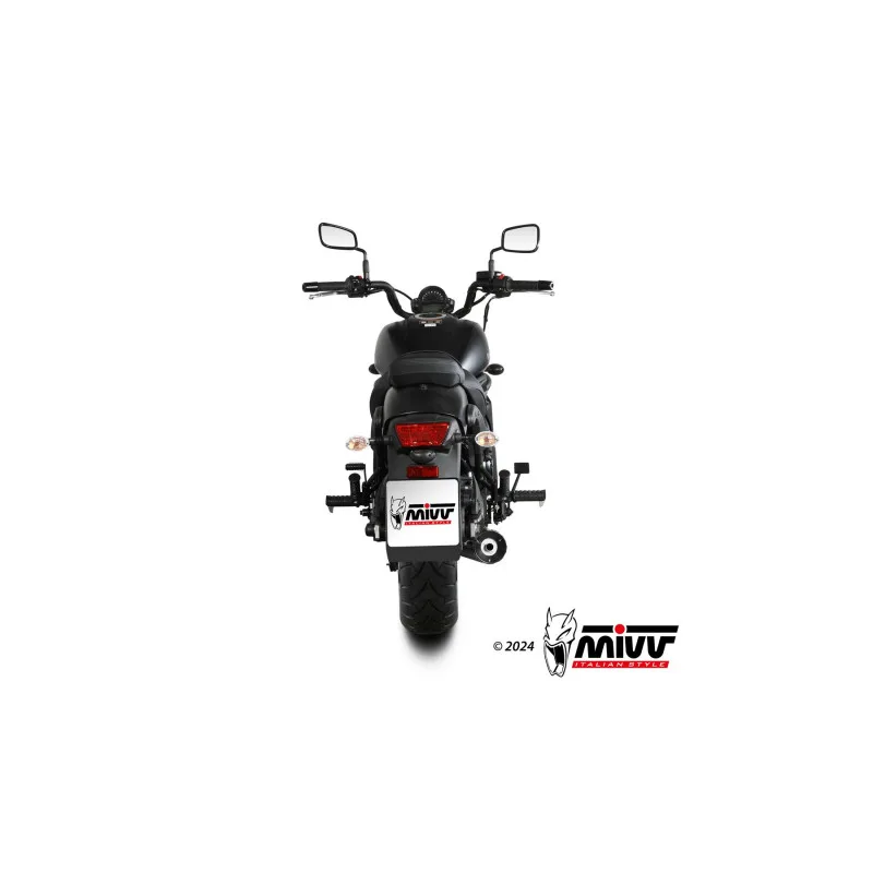 MIVV FULL SYSTEM 2x1 HR-1 BLACK KAWASAKI VULCAN S 2017-23 - Imagen 4