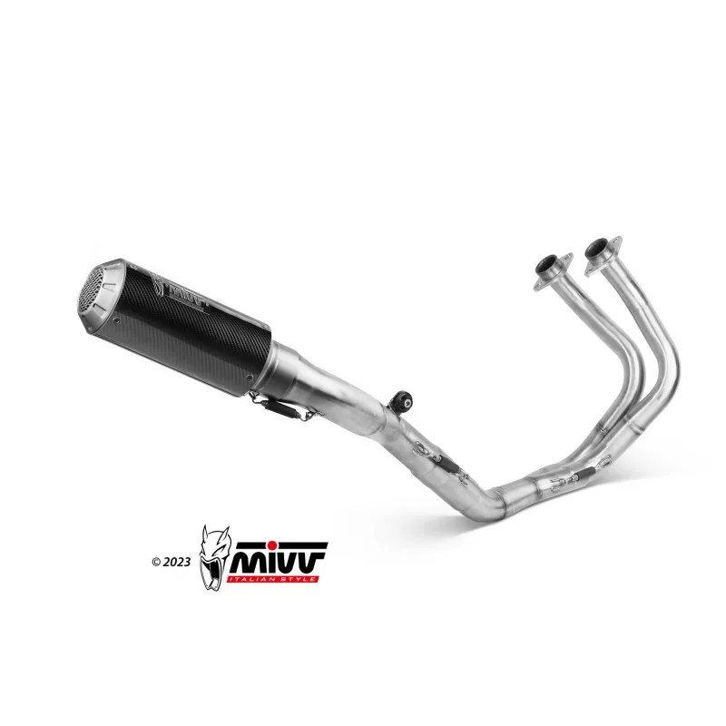 Mivv Full system 2x1 MK3 carbono Kawasaki Ninja 650 / Z650 2017-23