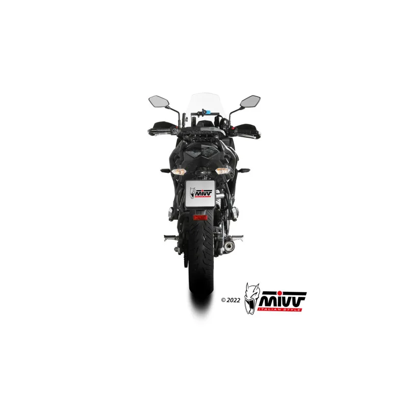 Mivv Full system 2x1 Oval carbono con tapa carbono Kawasaki Versys 650 2021-23 - Imagen 4