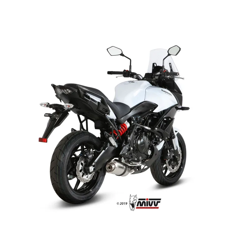 Mivv Full system 2x1 Oval St. Steel Kawasaki Versys 650 2015-20 - Imagen 2