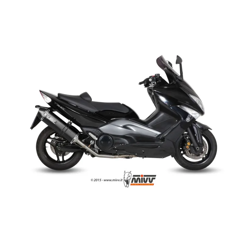 Mivv Full system 2x1 Speed edge black Yamaha T-MAX 500 2008-11