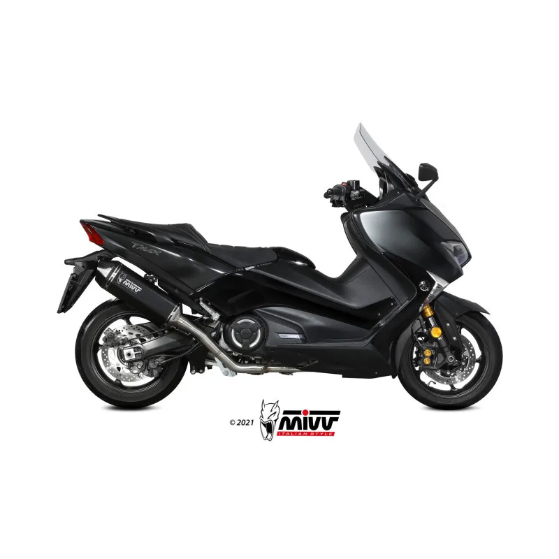 Mivv Full system 2x1 Speed edge black Yamaha T-MAX 530 2017-19 - Imagen 2