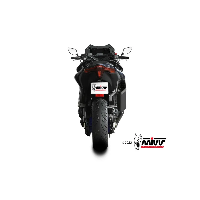 Mivv Full system 2x1 SR-1 Black Titanium Yamaha T-MAX 560 2022-24 (colector negro) - Imagen 4