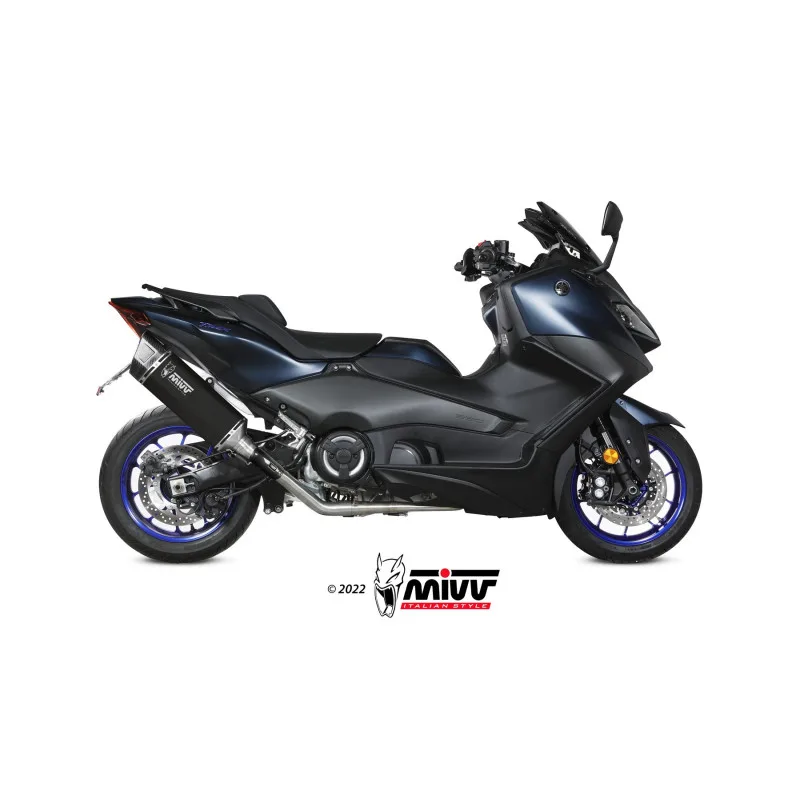 Mivv Full system 2x1 SR-1 Black Yamaha T-MAX 560 2022-25 (colector inox) - Imagen 2