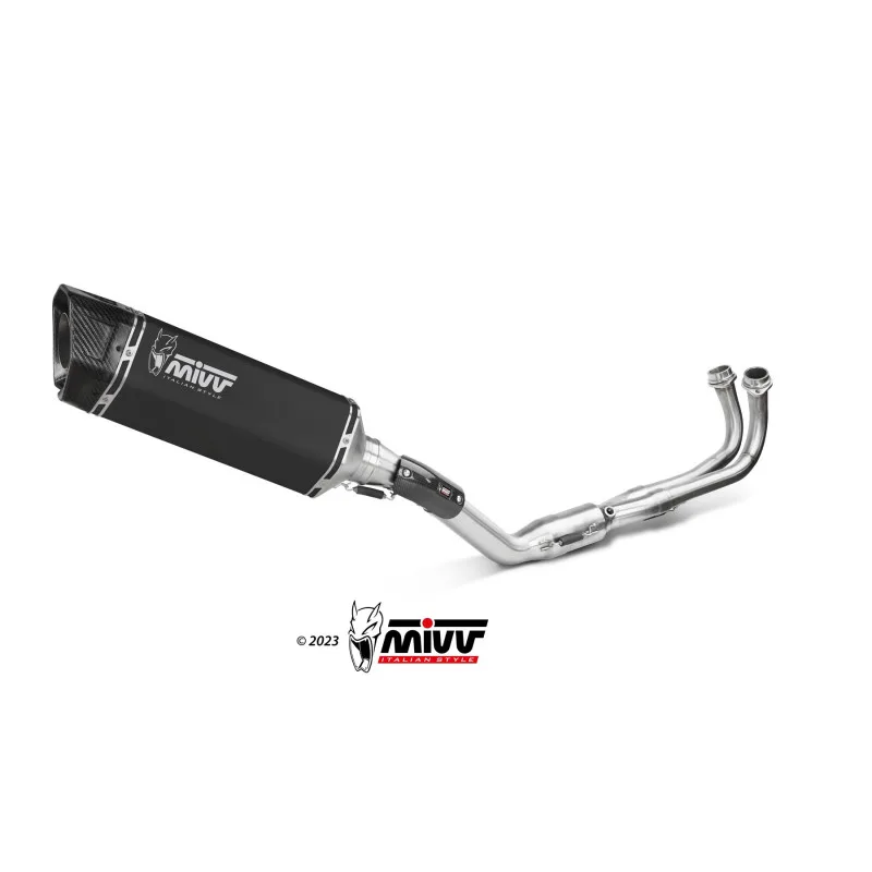 Mivv Full system 2x1 SR-1 Black Yamaha T-MAX 560 2022-25 (colector inox)
