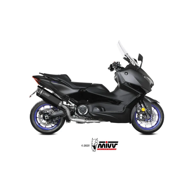 Mivv Escape Completo 2x1 SR-1 Black Yamaha T-MAX 560 2025-26 (colector inox) - Imagen 2