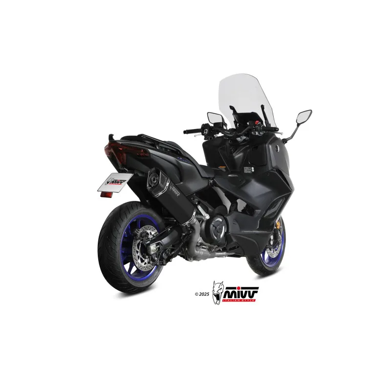 Mivv Escape Completo 2x1 SR-1 Black Yamaha T-MAX 560 2025-26 (colector inox) - Imagen 3