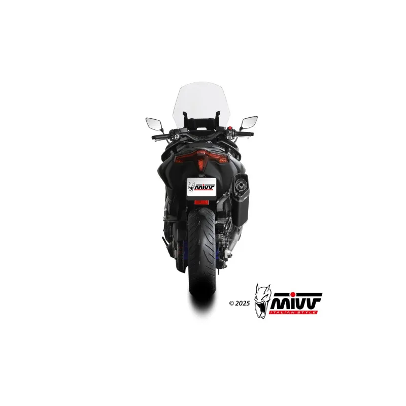 Mivv Escape Completo 2x1 SR-1 Black Yamaha T-MAX 560 2025-26 (colector inox) - Imagen 4