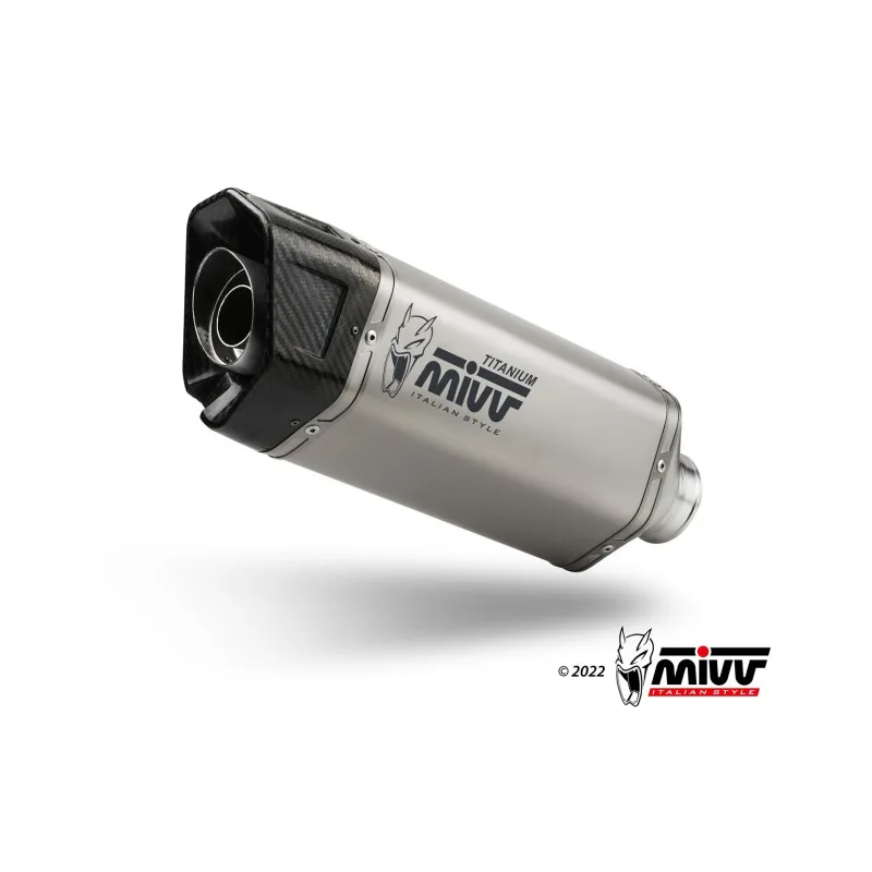Mivv Escape Completo 2x1 SR-1 TITANIUM APRILIA RS 457 2024-26 (+CAT)