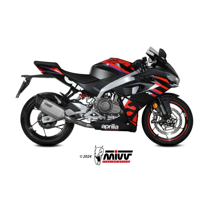 Mivv Escape Completo 2x1 SR-1 TITANIUM APRILIA RS 457 2024-26