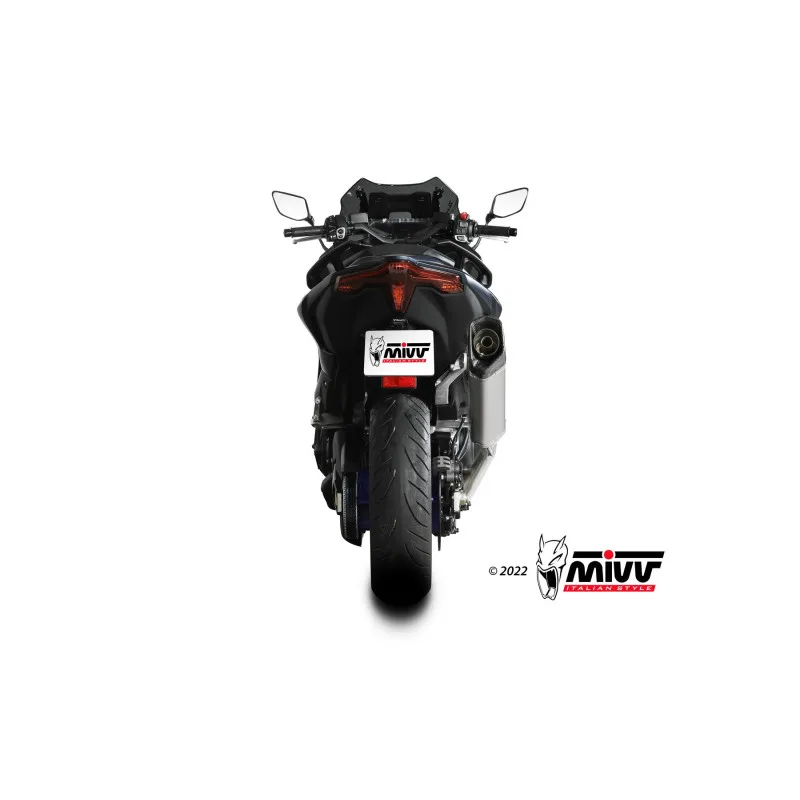 Mivv Full system 2x1 SR-1 Titanium Yamaha T-MAX 560 2022-24 - Imagen 3