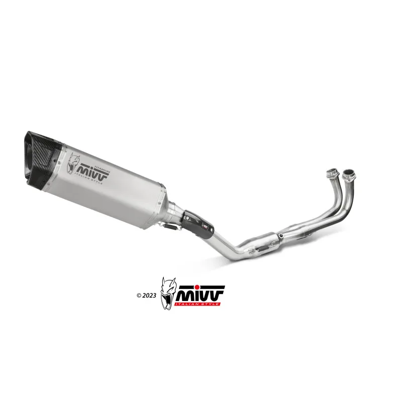 Mivv Full system 2x1 SR-1 Titanium Yamaha T-MAX 560 2022-24 - Imagen 4