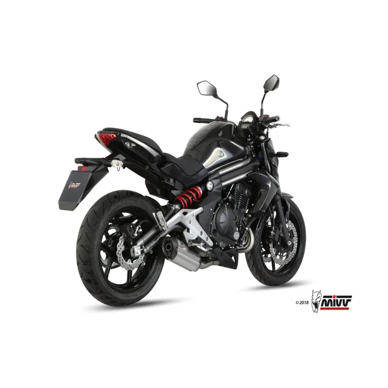 Mivv Full system 2x1 Suono St. Steel con tapa carbono Kawasaki ER-6n / f 2012-16 - Imagen 2