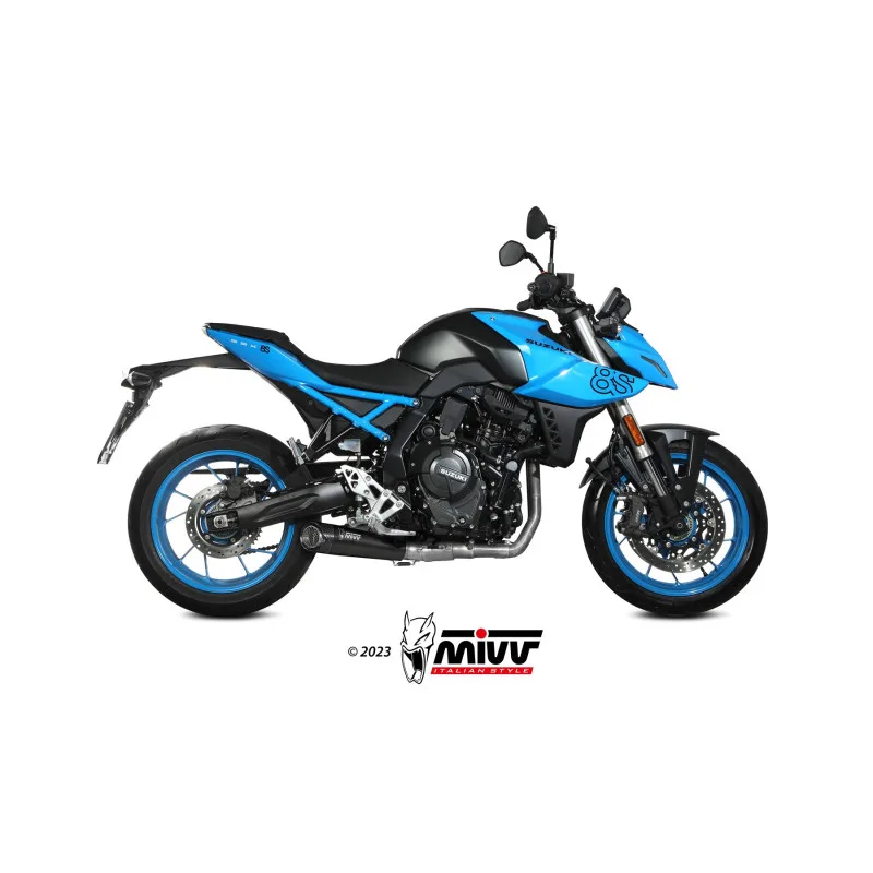Mivv Full system 2x1 X-M5 Black Suzuki GSX-8S 2022-25