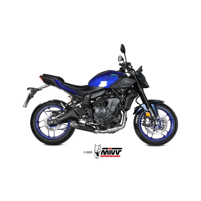Mivv Escape Completo 2x1 X-M5 BLACK YAMAHA MT-07 2025-26