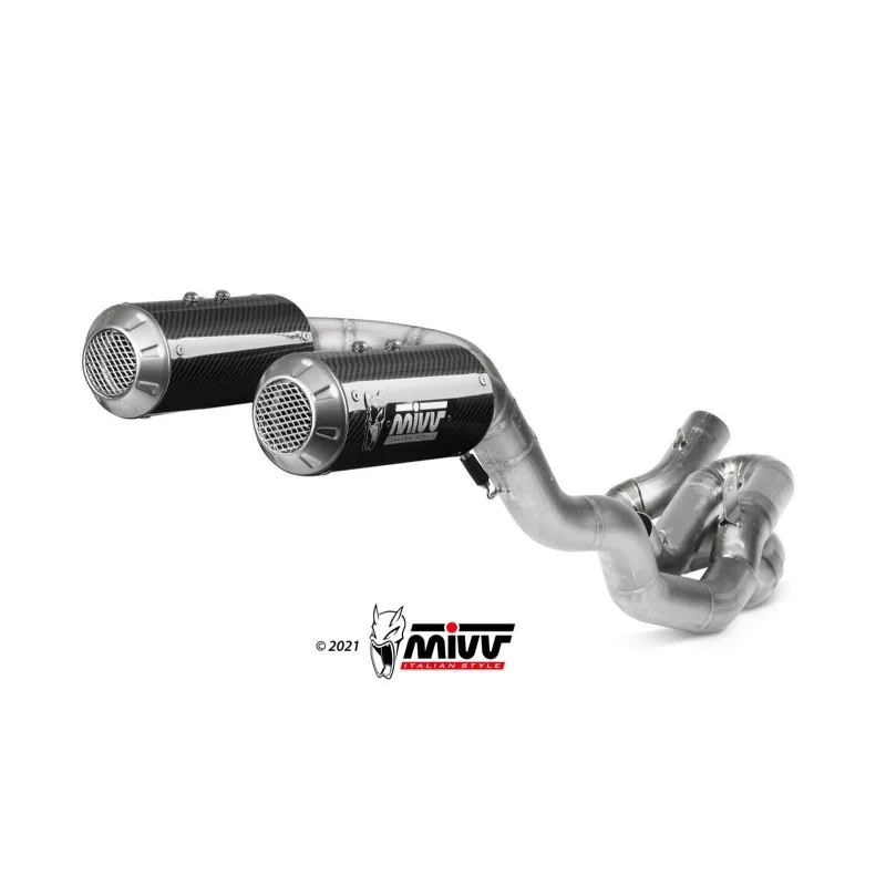 Mivv Full system 2x2 MK3 carbono Ducati Panigale V4 2018-22 - Imagen 3