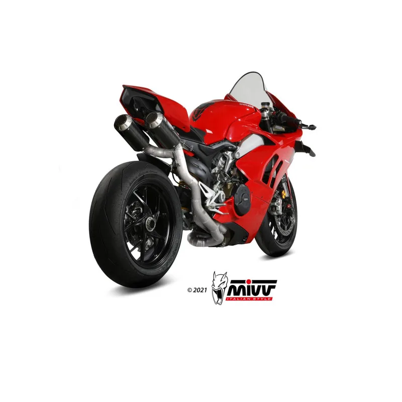 Mivv Full system 2x2 MK3 carbono Ducati Panigale V4 2018-22