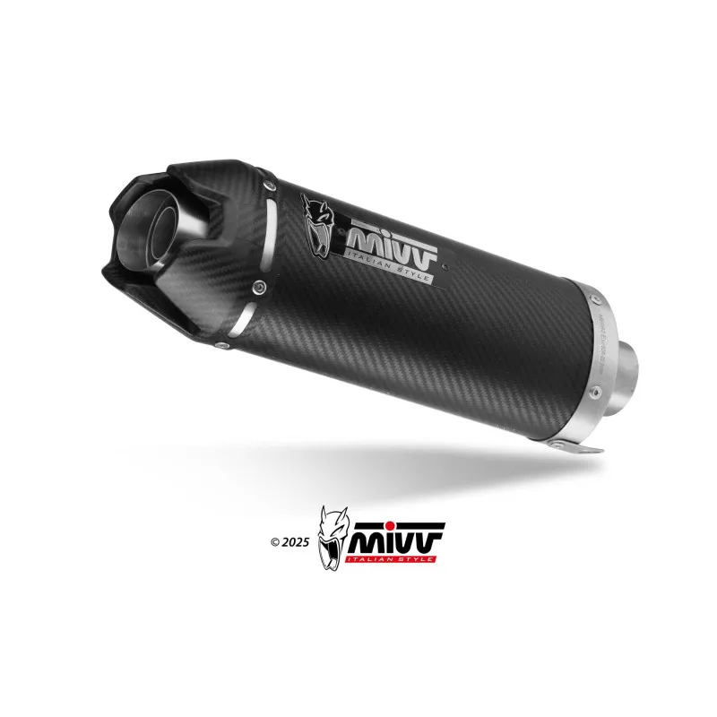 Mivv Escape Completo 3x1 AK-1 CARBON con Tapa Carbono YAMAHA MT-09 / SP / FZ-09 2024-26 / R9 2025-26