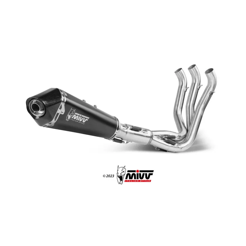 Mivv Full system 3x1 Delta Race Black Triumph Trident 660 2021-25