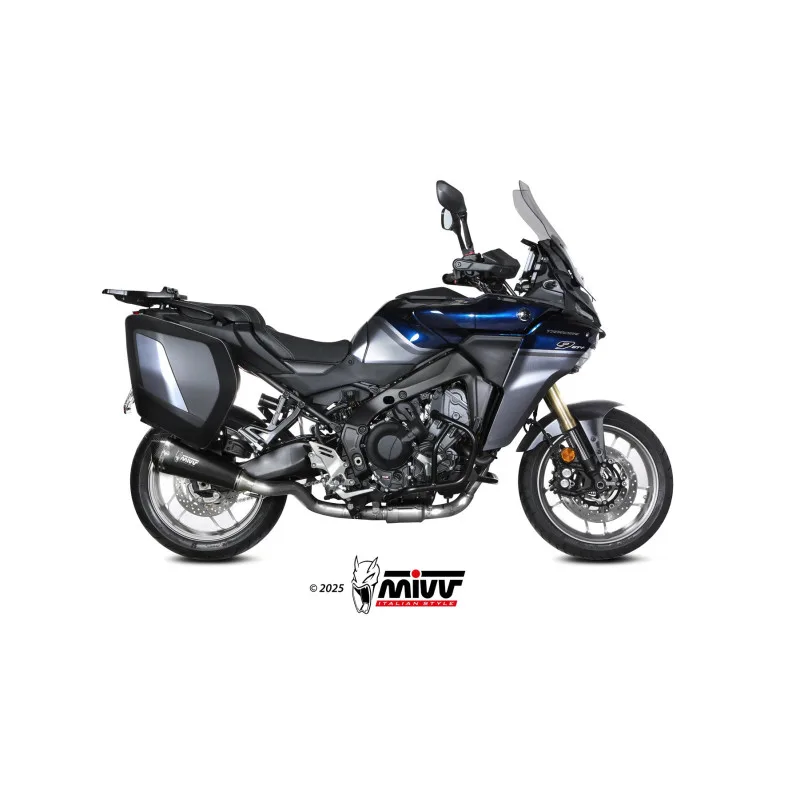 Mivv Escape Completo 3x1 DELTA RACE Black Yamaha Tracer 9 / GT / GT+ 2025 - Imagen 2