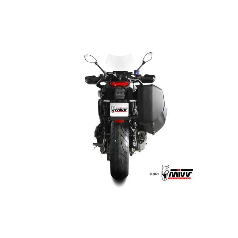 Mivv Escape Completo 3x1 DELTA RACE Black Yamaha Tracer 9 / GT / GT+ 2025 - Imagen 4
