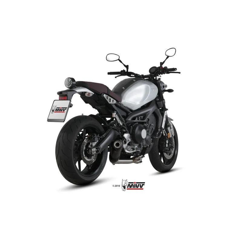 Mivv Full system 3x1 Oval carbono con tapa carbono Yamaha XSR 900 2016-20 - Imagen 3