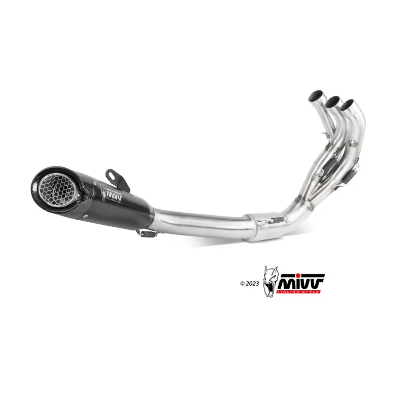 Mivv Full system 3x1 X-M5 Black Yamaha MT-09 / SP / FZ-09 2021-23