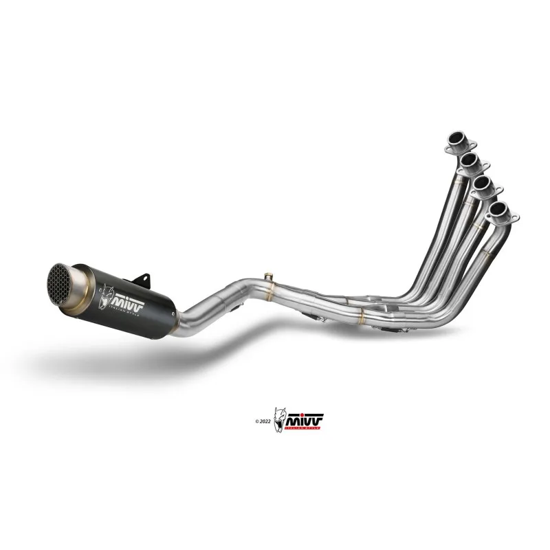 Mivv Full system 4x2x1 GP Pro black Honda CB 650 F 2014-18 - Imagen 3