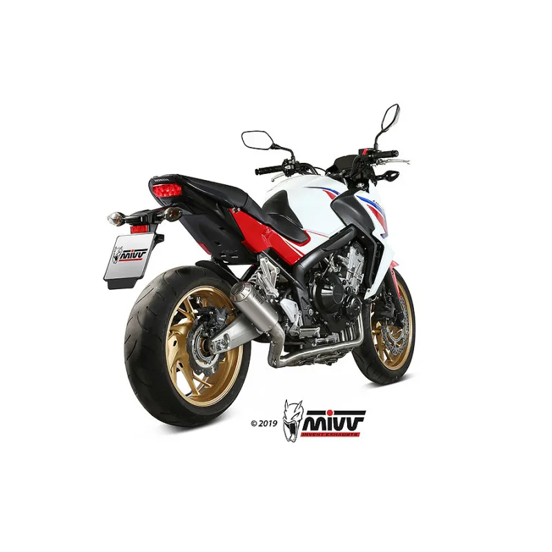 Mivv Full system 4x2x1 MK3 St. Steel Honda CB 650 F 2014-18 - Imagen 2