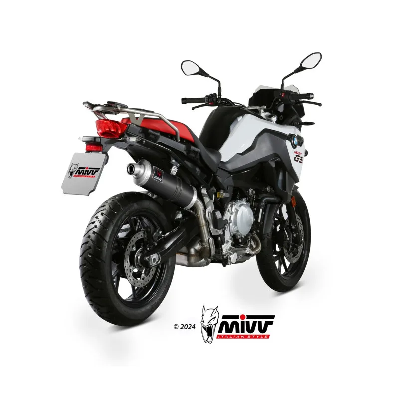 Mivv Slip-On DAKAR Black BMW F 750 GS / F 850 GS 2018-24 - Imagen 2