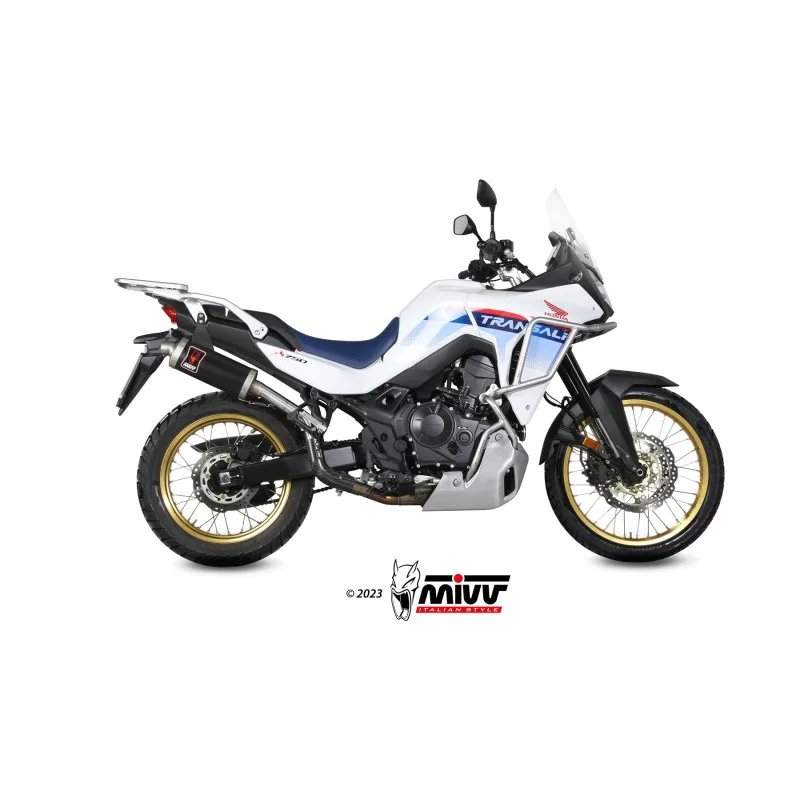 Mivv Slip-On Dakar Black Honda XL750 Transalp 2023-26 - Imagen 2