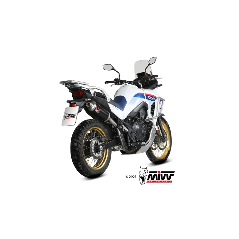 Mivv Slip-On Dakar Black Honda XL750 Transalp 2023-26 - Imagen 3