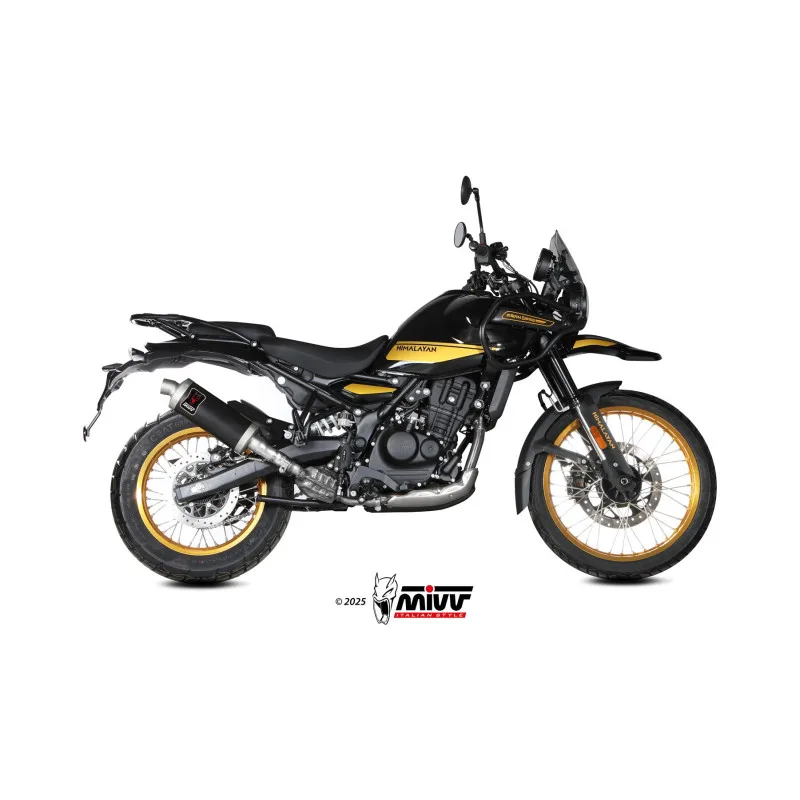 Mivv Slip-On Dakar Black Royal Enfield Himalayan 2024 - Imagen 2