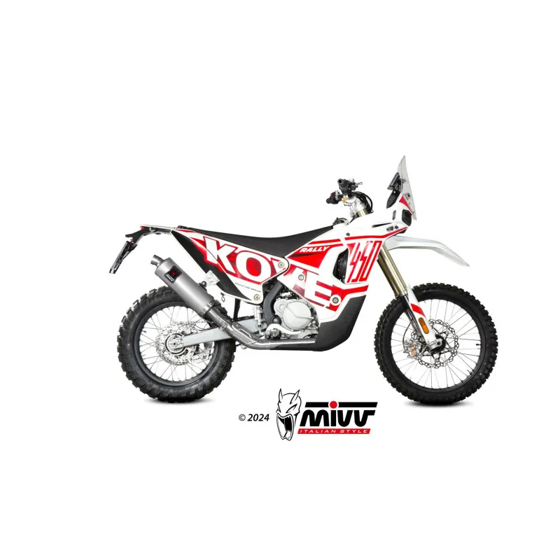 Mivv Slip-On Dakar St. Steel Kove 450 Rally 2022-26 - Imagen 2
