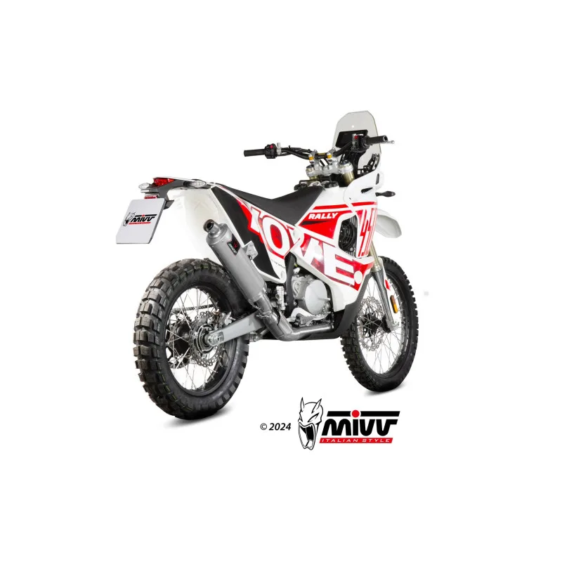 Mivv Slip-On Dakar St. Steel Kove 450 Rally 2022-26 - Imagen 3