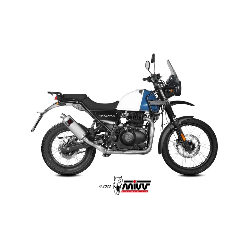 Mivv Slip-On DAKAR St. Steel Royal Enfield Himalayan 2021-23 - Imagen 2
