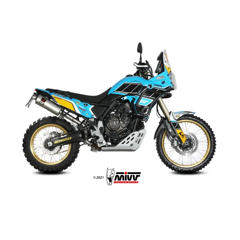 Mivv Slip-On Dakar St. Steel Yamaha Ténéré 700 2019-26 - Imagen 2