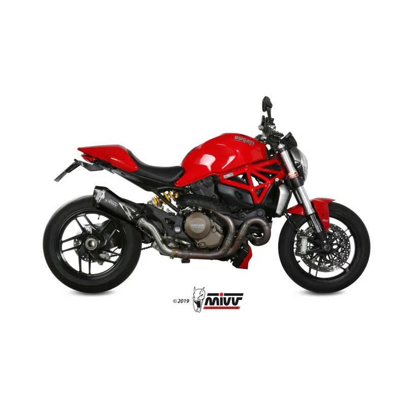 Mivv Slip-On Delta Race black Ducati Monster 1200 / S 2014-16 - Imagen 2