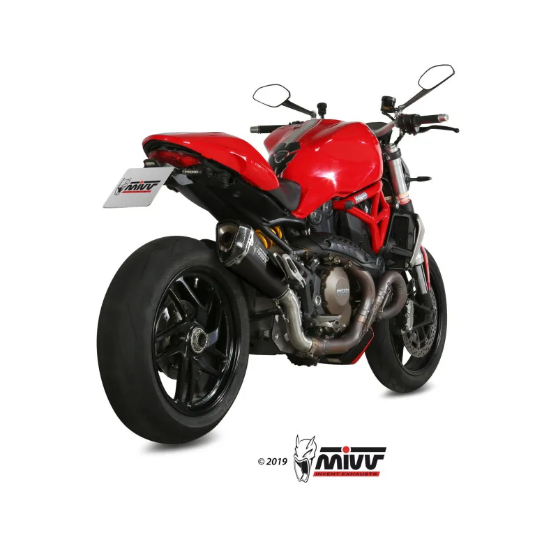 Mivv Slip-On Delta Race black Ducati Monster 1200 / S 2014-16 - Imagen 3