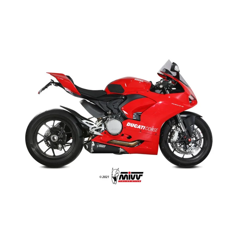 Mivv Slip-On Delta Race Black Ducati Panigale V2 2020-24 - Imagen 2
