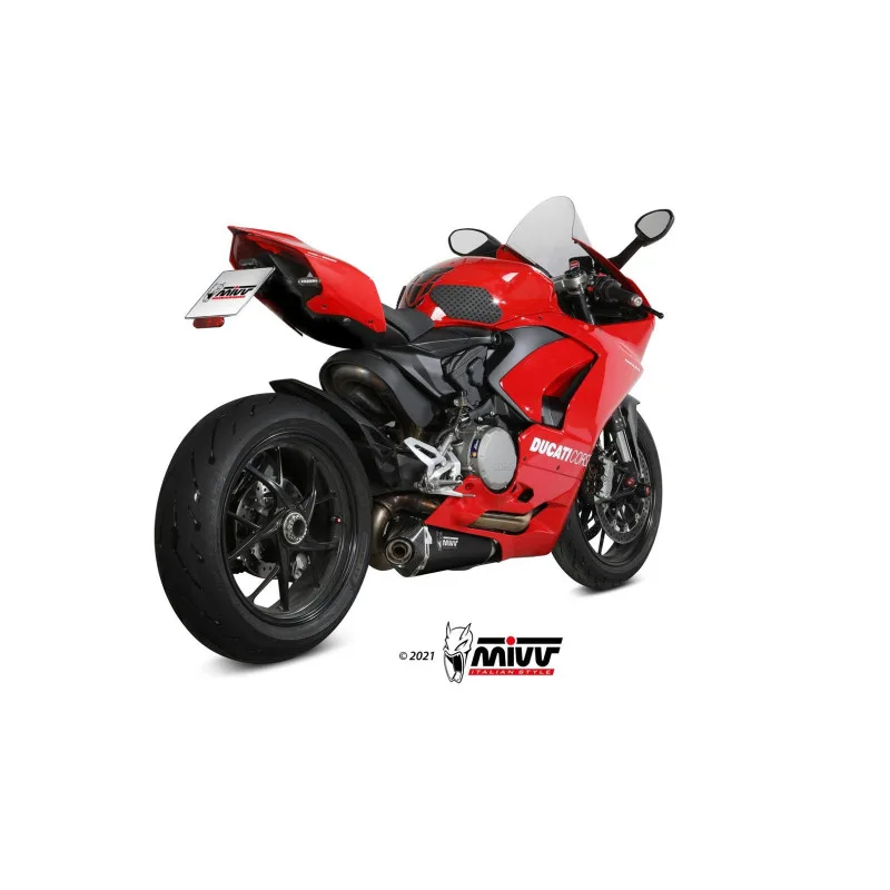 Mivv Slip-On Delta Race Black Ducati Panigale V2 2020-24 - Imagen 3