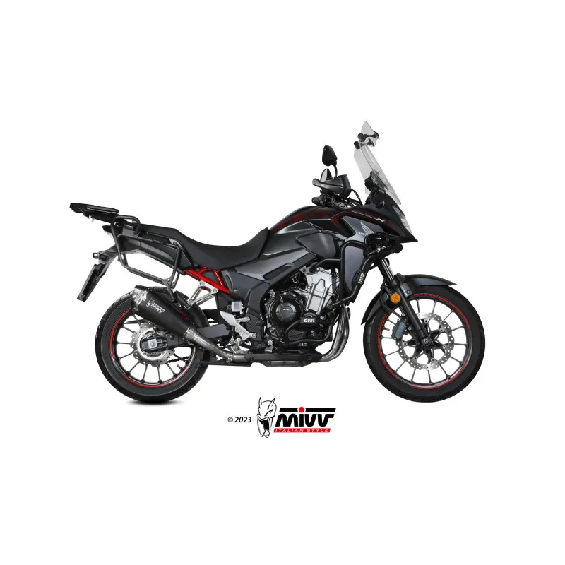 Mivv Slip-On Delta Race Black Honda CB 500 F/X 2021-25 - Imagen 2