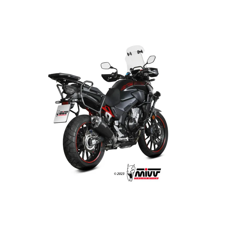 Mivv Slip-On Delta Race Black Honda CB 500 F/X 2021-25 - Imagen 3