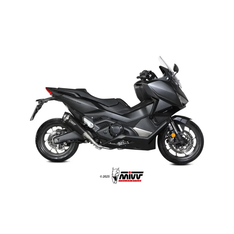 Mivv Slip-On Delta Race Black Honda Forza 750 2021-26 - Imagen 2