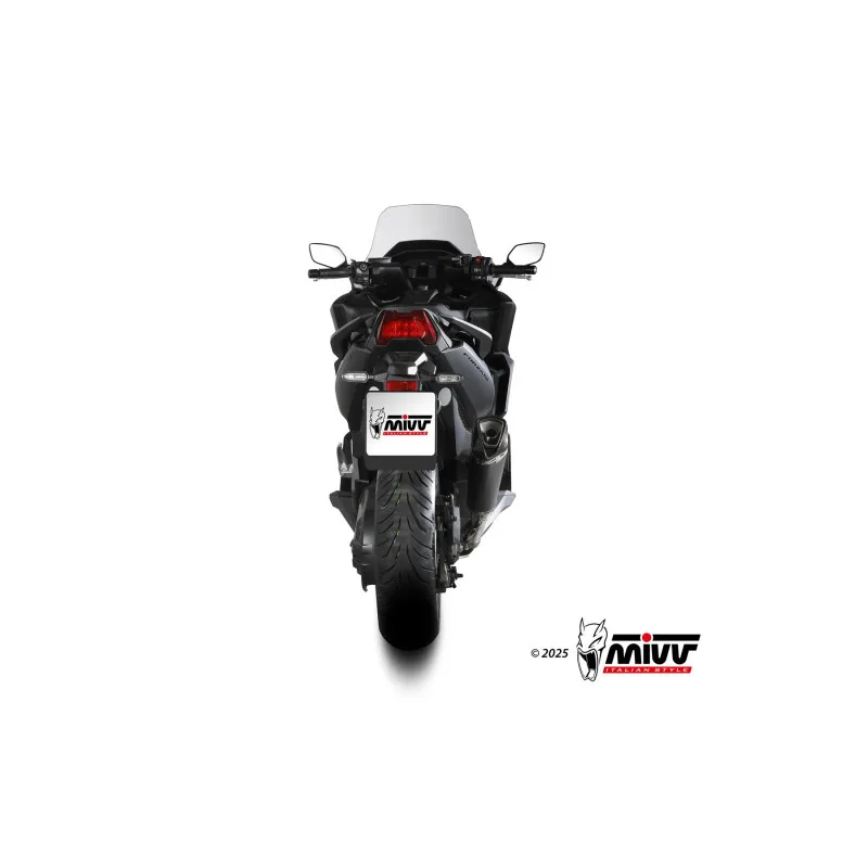 Mivv Slip-On Delta Race Black Honda Forza 750 2021-26 - Imagen 4