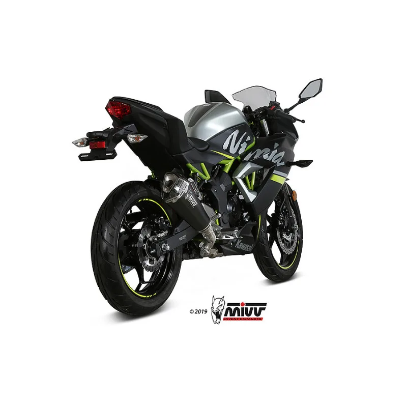 Mivv Slip-On Delta Race Black Kawasaki Ninja 125 / Z125 2019-24 - Imagen 3