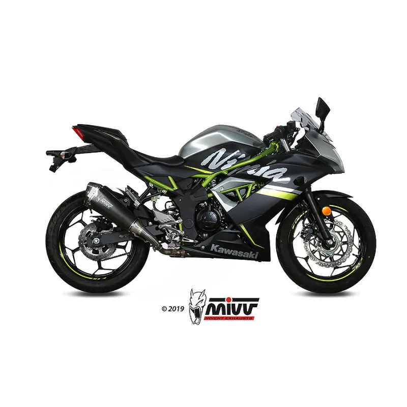 Mivv Slip-On Delta Race Black Kawasaki Ninja 125 / Z125 2019-24