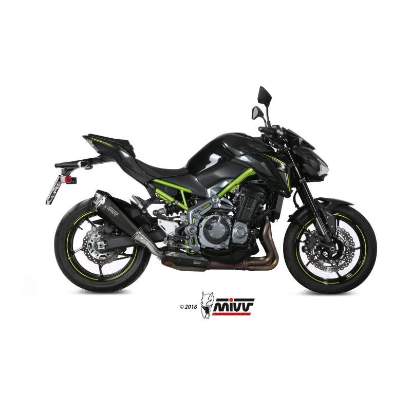 Mivv Slip-On Delta Race Black Kawasaki Z900 2017-19 / Z900 A2 (35 KW / 70 KW) 2017-26 - Imagen 2